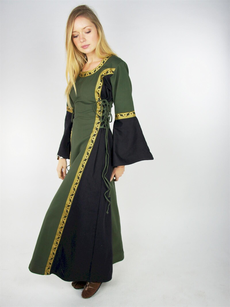Mittelalterkleid mit Bordüre "Sophie" Gr&uuml