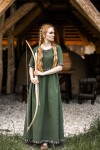 Edles Kurzarmkleid mit Bordüre "Ennlin" Grün XL