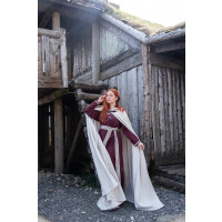 Wool cape with wolfs clasp "Tjark" Natural