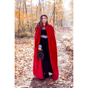 Velvet cape "Eleonore" Red