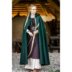 Classico mantello medievale "Elinor" Verde