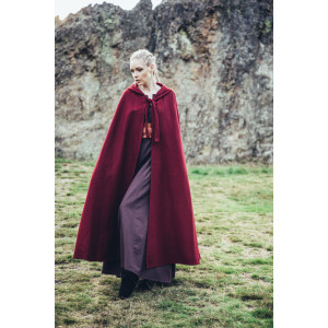 Classico mantello medievale "Elinor" Rosso