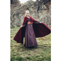 Classico mantello medievale "Elinor" Rosso