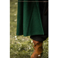 Wool cape with wolfs clasp "Tjark" Green