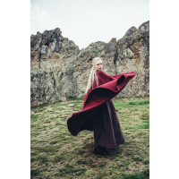 Mantello medievale senza cappuccio "Kuno" Rosso