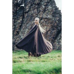Medieval cape without hood "Kuno" Brown