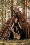 Mittelalter-Überkleid "Magdalena" Dunkelbraun L/XL