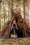 Medieval overdress "Magdalena" brown S/M