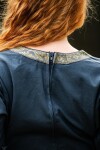 Medieval cotton dress "Angie" Blue XXL