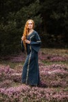 Mittelalter Baumwollkleid "Angie" Blau XL