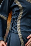 Vestido medieval de algodón "Angie" Azul XS