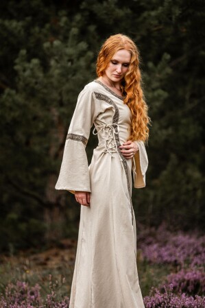 Medieval cotton dress "Angie" Natural XL
