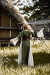 Abito medievale in cotone "Angie" Verde/Naturale L