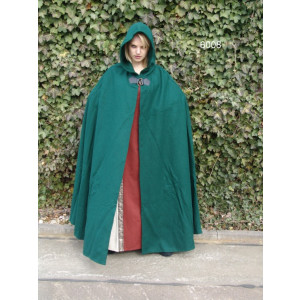 Wool cape "Hero" with wolf clasp length 160 cm...
