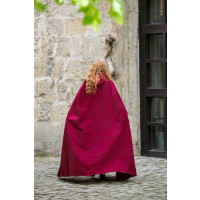 Medieval cape with embroidery "Erna" Red