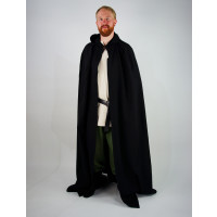 Medieval cotton cape "Gunnar" Black