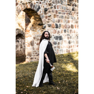 Mantello medievale in cotone "Gunnar" Bianco