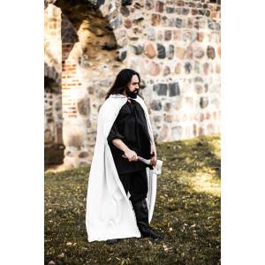 Medieval cotton cape "Gunnar" White