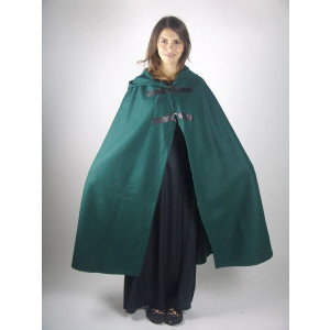 Medieval ladys cape "Lisa" Green