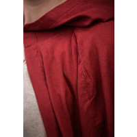 Mantello medievale in cotone "Gunnar" Rosso
