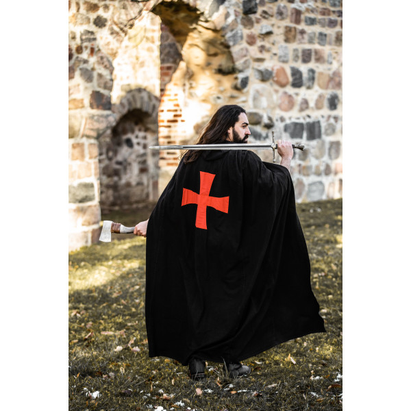 Cabo de los Caballeros Templarios "Arnulf" Negro/Rojo