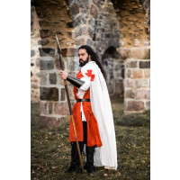 Cape of the Knights Templar "Baldwin" White/Red