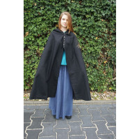 Medieval lady cape "Heidi" Black