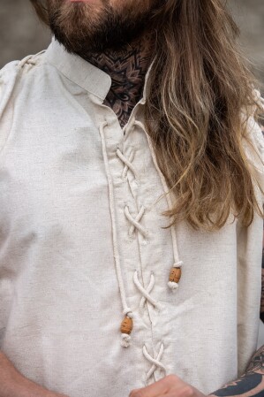 1051 lace-up sleeveless shirt "Henn