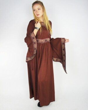Edles Viskose Kleid Burgundrot XXL