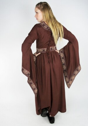 Precious viscose dress burgundy Red XXXL