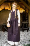 Abito contadino medievale "Arlette" Marrone L