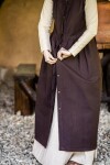 Vestido medieval de campesino "Arlette" Marrón XXXL