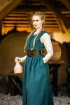 Mittelalter Bauernkleid "Arlette" Grün S