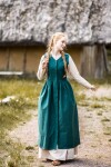 Vestido de campesino medieval "Arlette" Verde M