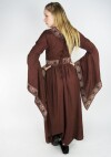 Précieuse robe en viscose bordeaux Rouge S
