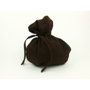 9005 Cotton pouch Dark brown