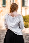 Medieval short sleeve blouse "Sandra" Natural XL