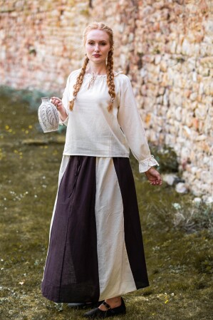 Camicetta medievale con pizzo "Bettina" Naturalele S