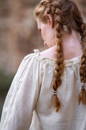 Camicetta medievale con pizzo "Bettina" Naturalele S