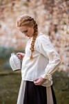 Camicetta medievale con pizzo "Bettina" Naturalele S