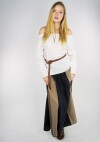 Medieval blouse with lace "Bettina" White XS