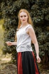 Blouse dété sans manches "Adele" Blanc M