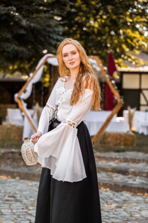 Bluse "Carmen" Weiß S