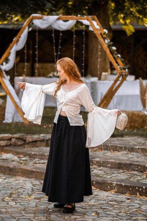Blouse "Carmen" Blanc L