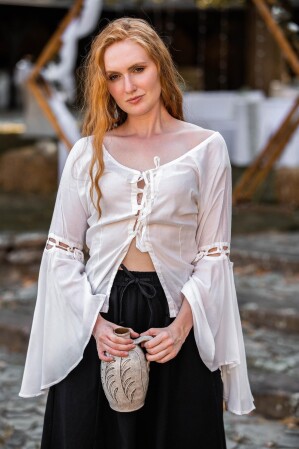 Blouse "Carmen" Blanc L