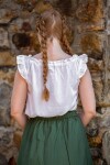 Sommerbluse mit Rüsche "Lotte" Weiß XS