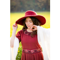Handgefertigter Hut "Eleganz" Rot