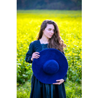 Sombrero hecho a mano "Elegance" Azul