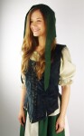 Mittelalter Haube "Alex" Grün S/M