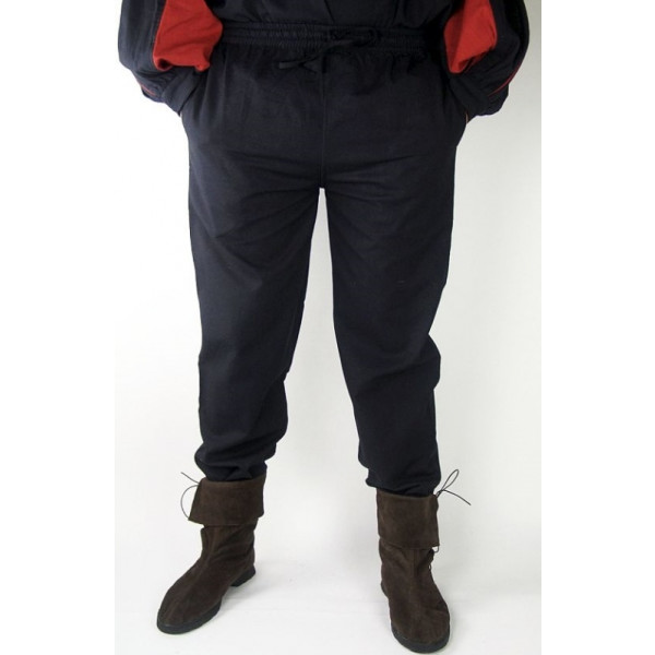 3075X pantalon médiéval simple avec élastique, oversize